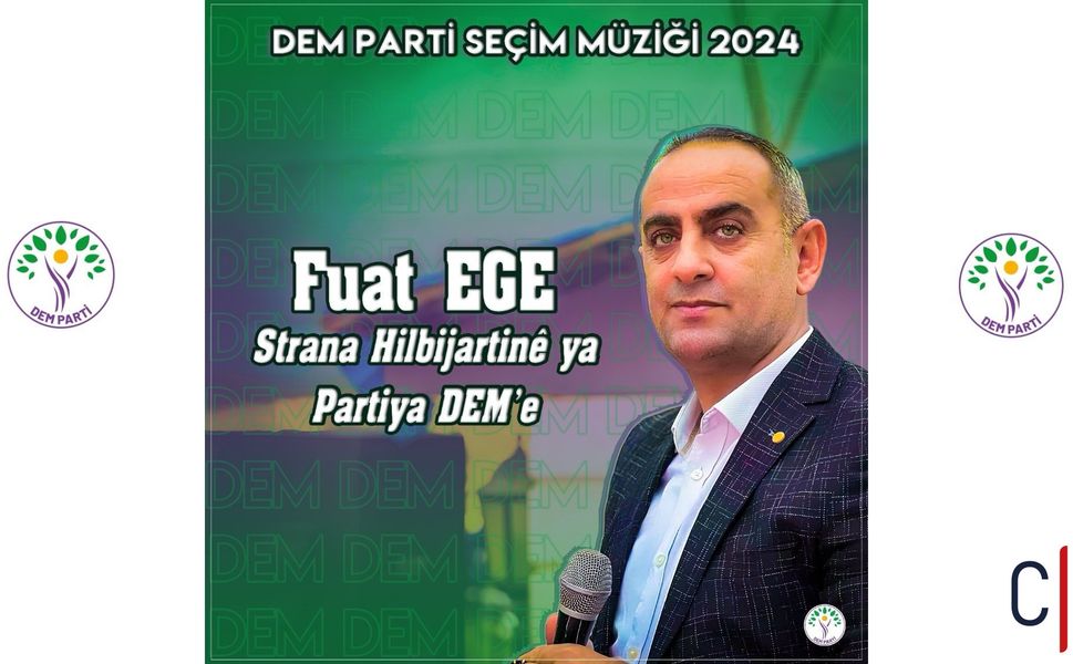 Hakkarili sanatçı Fuat Ege'den DEM Parti için seçim müziği