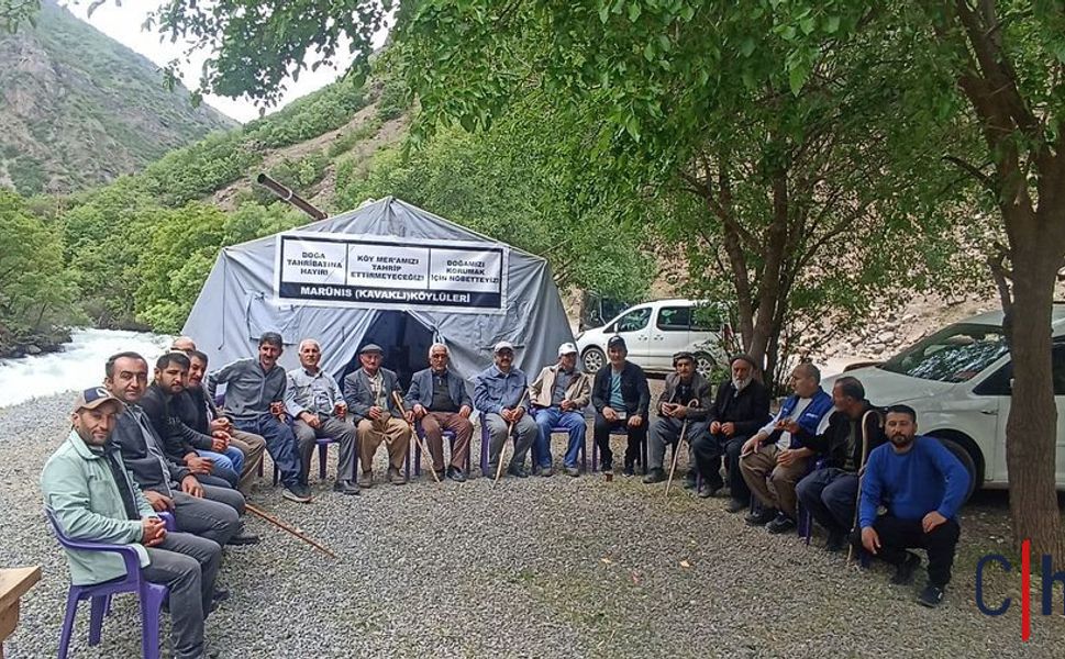 Hakkari'nin Marunıs Köyünde maden eylemi 20. gününde