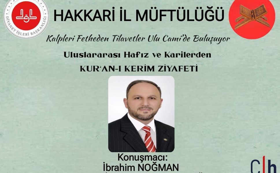 Hakkari’de Kur’an-ı Kerim Ziyafetine Davet