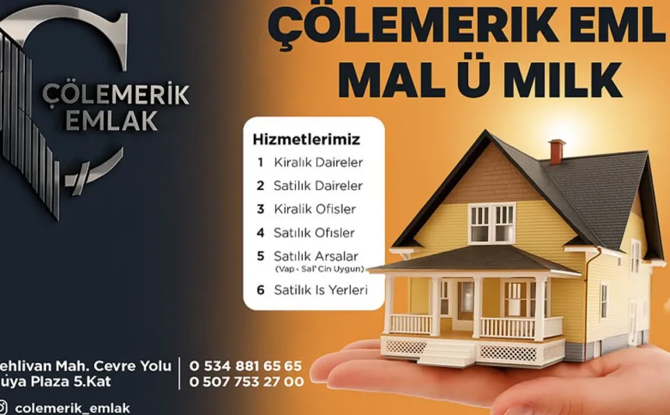 Çölemerik Emlak, “Kurumsal Mağaza” Statüsü Alarak Güven Tazeledi