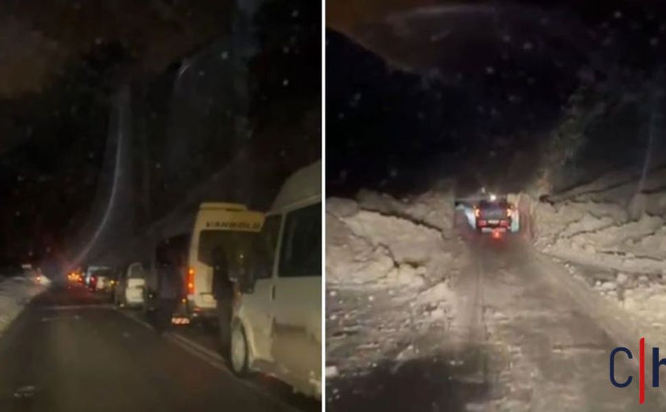 Hakkari–Van Karayolunda Çığ Alarmı: Yol Kontrollü Şekilde Ulaşıma Açıldı