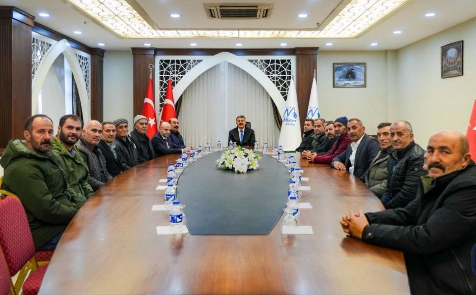 Hakkari Çatalca Köyü’nün Talepleri Vali Çelik’e iletildi