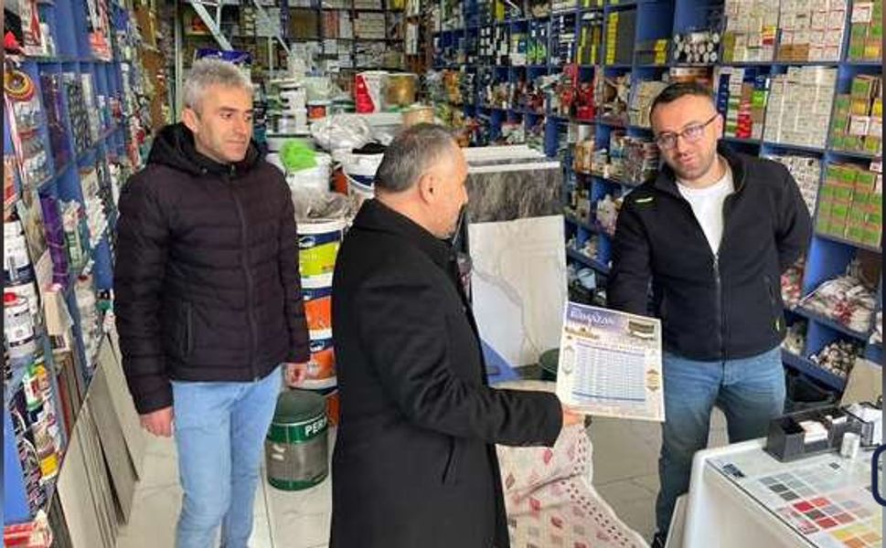 Hakkari İl Müftüsü Hüseyin Okuş’tan Ramazan Öncesi Esnaf Ziyareti