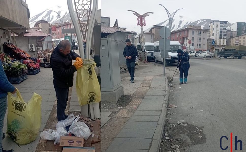 Hakkari’de Kar Sonrası Kapsamlı Temizlik Çalışması