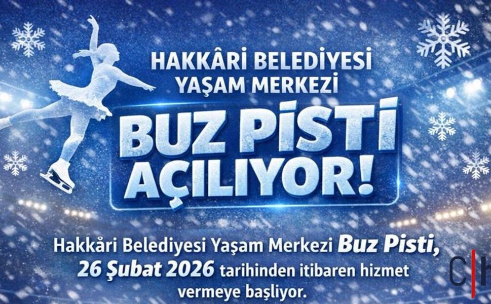 Hakkâri’ye Yeni Nefes: Yaşam Merkezi Buz Pisti Kapılarını Açıyor
