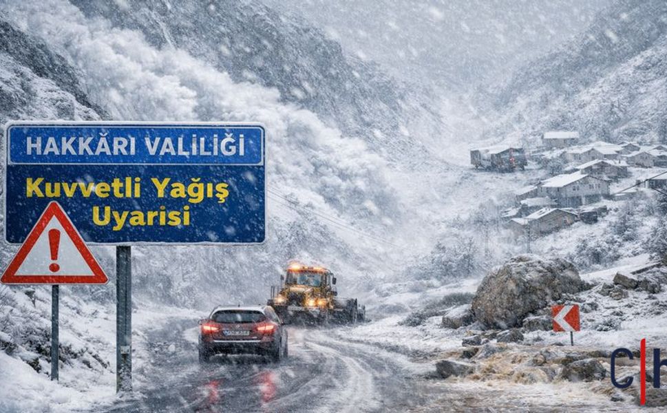 Hakkâri İçin Kuvvetli Yağış Uyarısı: Kar, Tipi ve Çığ Tehlikesine Dikkat
