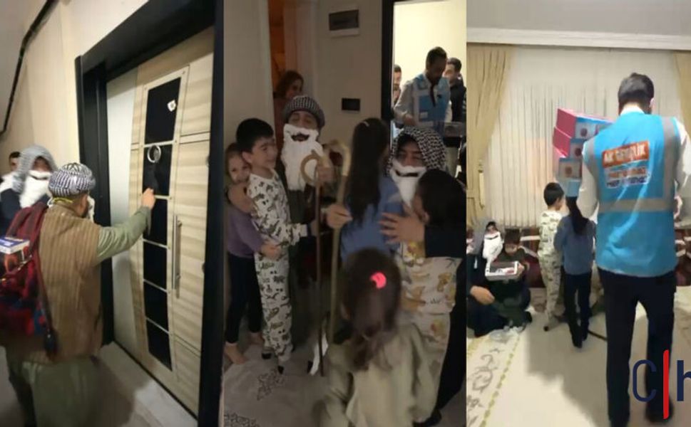 Hakkari’de “Ramazan Dede” çocukların yüzünü güldürdü