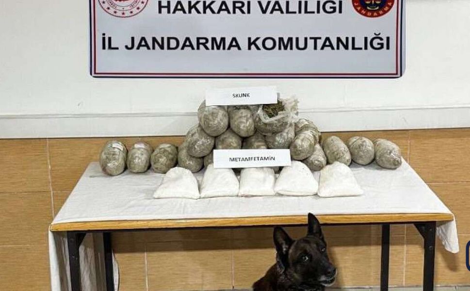 Hakkari’de Narkotik Operasyonu: Kilolarca Skunk ve Metamfetamin Ele Geçirildi