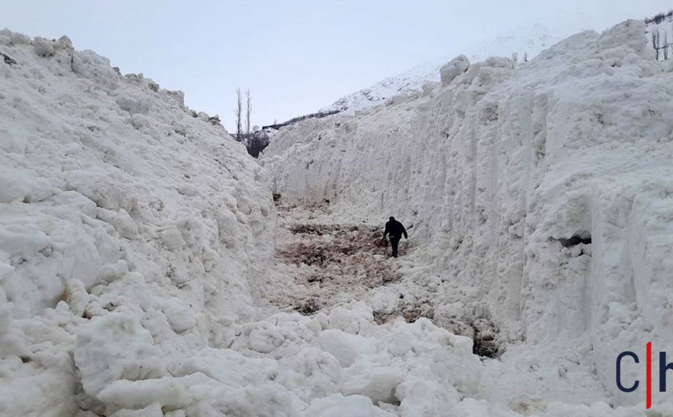 Hakkari'de Çığ Felaketi: Meyve Bahçeleri Zarar Gördü, Yol Kapandı