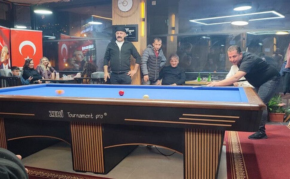 Hakkâri’de Üç Bant Bilardo Turnuvası Bu Akşam Finalle Sonuçlanıyor