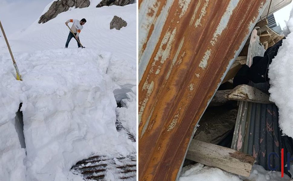 Hakkâri’de Kar Çatıyı Çökertti: Ev Kullanılamaz Hale Geldi