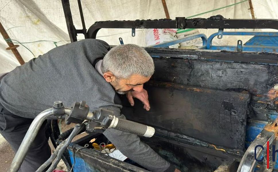 7 Kişilik Ailenin Tek Geçim Kaynağı Kül Oldu