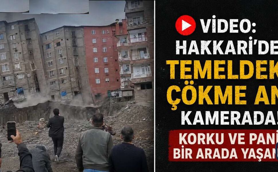 Hakkâri’de Toplum Sağlığı Merkezi İnşaatında Korkutan Çökme