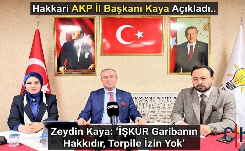 Zeydin Kaya: ‘İŞKUR Garibanın Hakkıdır, Torpile İzin Yok’