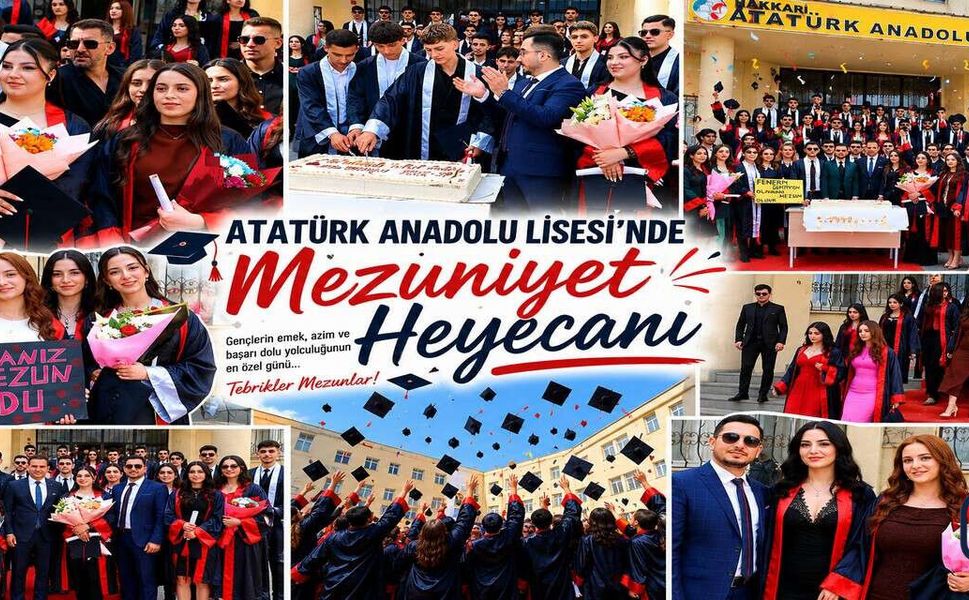 Hakkâri Atatürk Anadolu Lisesi’nde Mezuniyet Heyecanı