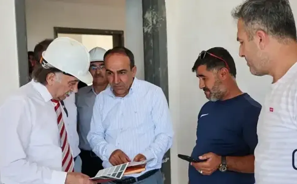 Rektör Gençcelep, Çölemerik Meslek Yüksekokulu İnşaatında İncelemelerde Bulundu