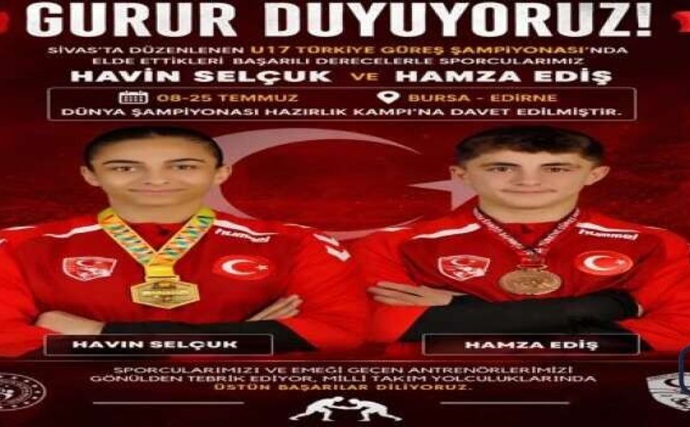 Hakkârili Güreşçiler Milli Takım Kampına Davet Edildi