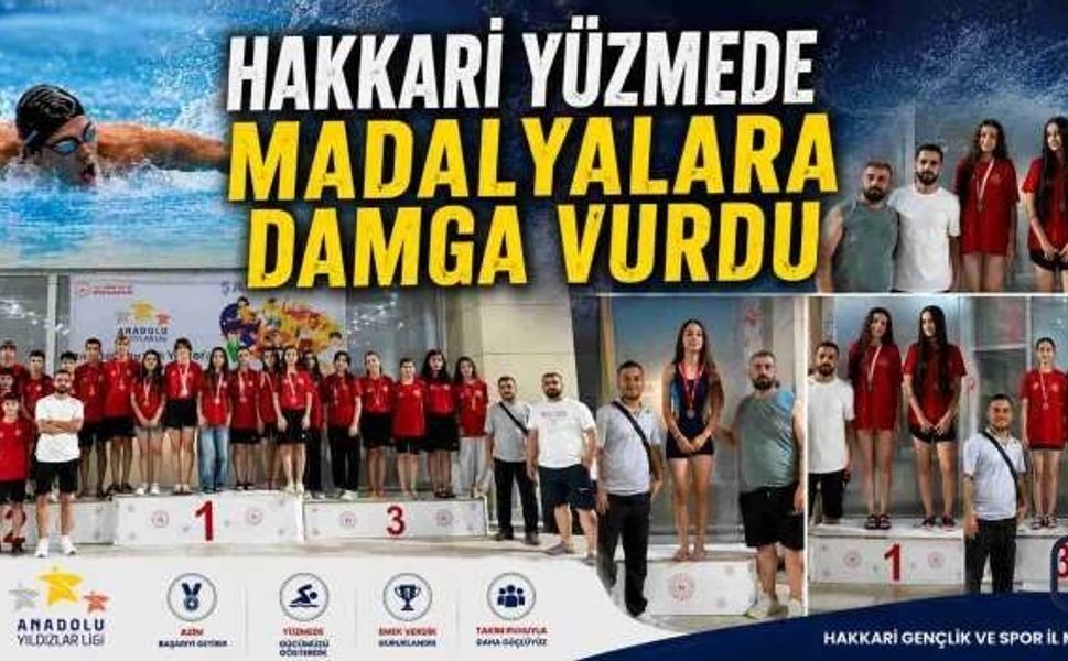 ANALİG Yüzme Bölge Yarışmaları'nda Hakkari Rüzgârı: Bir Şampiyonluk, Çok Sayıda Derece