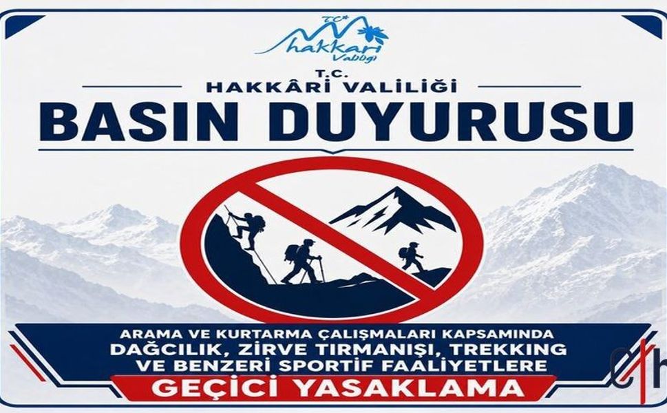 Hakkari Valiliği Açıkladı: Kayıp Dağcıyı Arama Çalışmaları Nedeniyle Bala Yaylası’nda Girişler Yasaklandı!