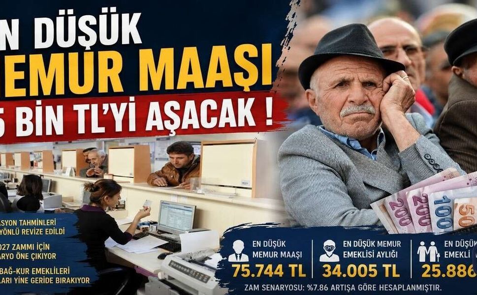 En Düşük Memur Maaşı 75 Bin TL’yi Aşacak !