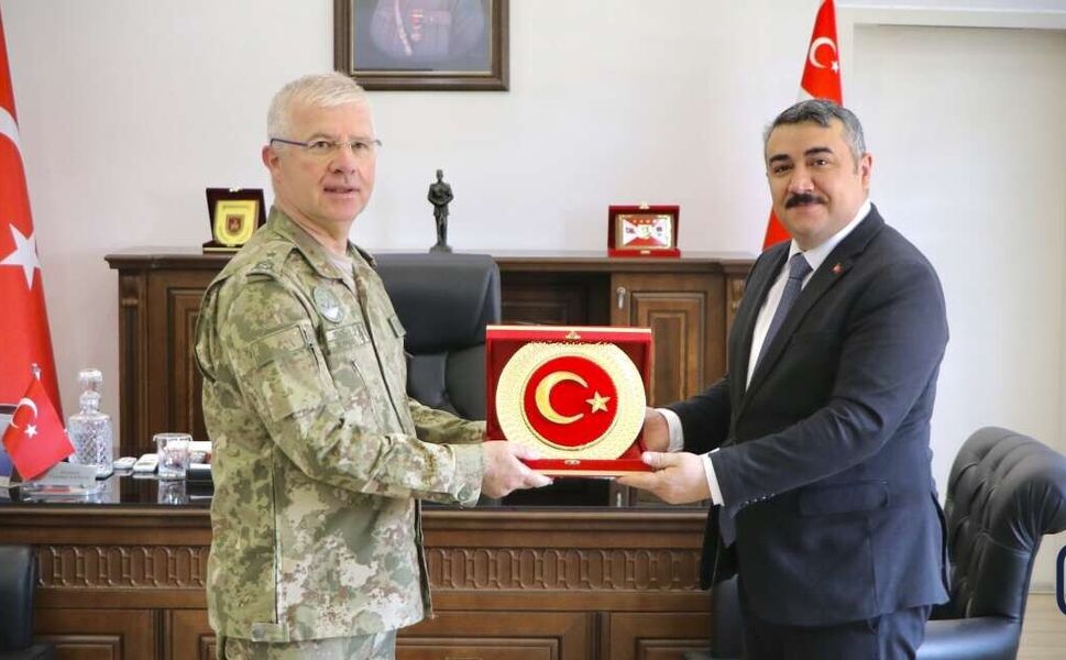 Kaymakam Yazıcı’dan Tuğgeneral Yazgan’a ziyaret