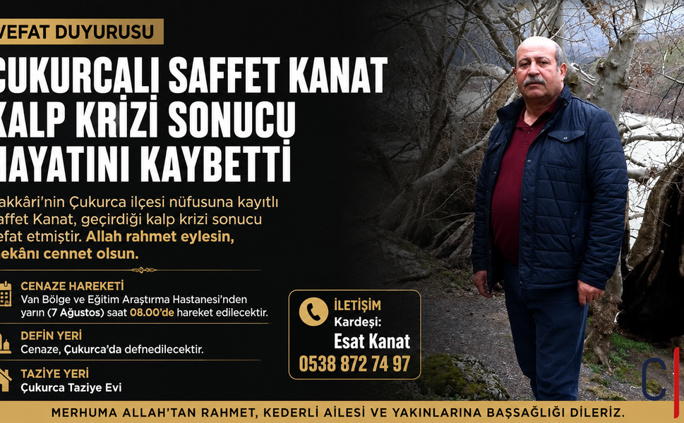 Çukurcalı Saffet Kanat Kalp Krizi Sonucu Hayatını Kaybetti