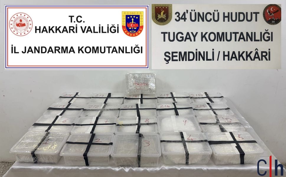 Şemdinli’de operasyon: Metamfetamin ve binlerce hap ele geçirildi