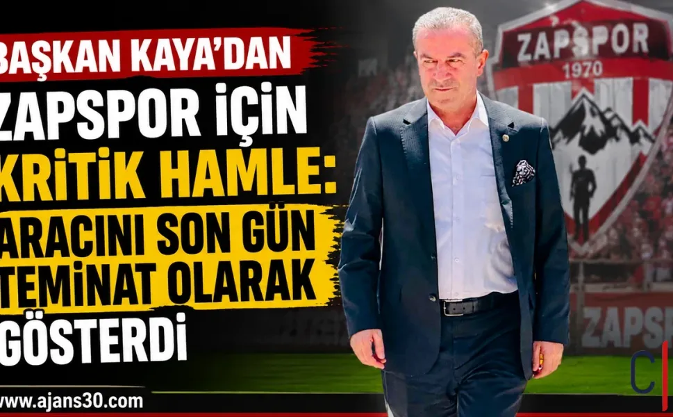 Başkan Kaya Zapspor İçin: Aracını Teminat Olarak Gösterdi