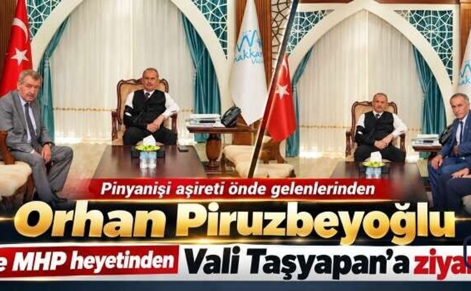 Vali Taşyapan’a Pinyanişi aşiretinden ziyaret
