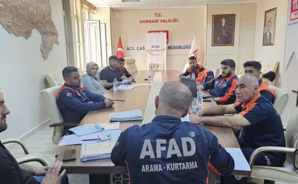Hakkari’de afetlere hazırlık çalışmaları devam ediyor