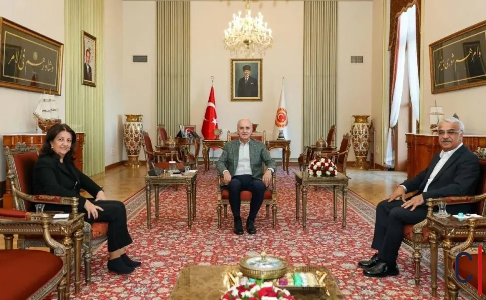 DEM Parti İmralı Heyeti Meclis Başkanı Kurtulmuş ile görüştü