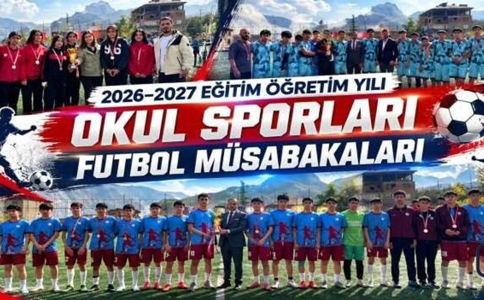 Hakkari’de okul sporları futbol müsabakaları tamamlandı